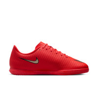 Nike Mercurial Vapor 17 Club Zaalvoetbalschoenen (IN) Kids Felrood Zwart Goud