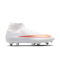 Nike Mercurial Superfly 11 Academy IJzeren-Nop Voetbalschoenen (SG) Anti-Clog Wit Felrood Goud