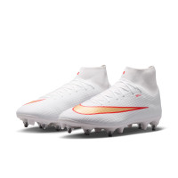 Nike Mercurial Superfly 11 Academy IJzeren-Nop Voetbalschoenen (SG) Anti-Clog Wit Felrood Goud