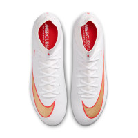 Nike Mercurial Superfly 11 Academy IJzeren-Nop Voetbalschoenen (SG) Anti-Clog Wit Felrood Goud