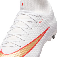 Nike Mercurial Superfly 11 Academy IJzeren-Nop Voetbalschoenen (SG) Anti-Clog Wit Felrood Goud