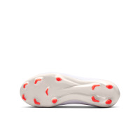 Nike Zoom Mercurial Superfly 11 Academy Gazon Naturel Artificiel Chaussures de Foot (MG) Enfants Blanc Rouge Vif Doré