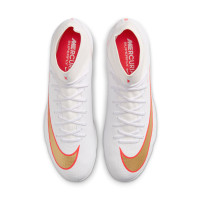 Nike Mercurial Superfly 11 Academy Turf Voetbalschoenen (TF) Wit Felrood Goud