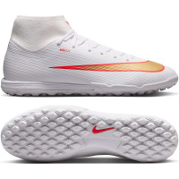 Nike Mercurial Superfly 11 Academy Turf Voetbalschoenen (TF) Wit Felrood Goud