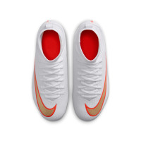 Nike Mercurial Superfly 11 Club Gras / Kunstgras Voetbalschoenen (MG) Kids Wit Felrood Goud