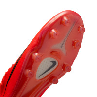 Nike Mercurial Vapor 17 Elite Gazon Artificiel Chaussures de Foot (AG) Rouge Vif Noir Doré