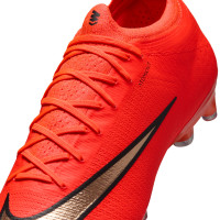 Nike Mercurial Vapor 17 Elite Gazon Artificiel Chaussures de Foot (AG) Rouge Vif Noir Doré