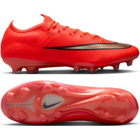 Nike Mercurial Vapor 17 Elite Gazon Artificiel Chaussures de Foot (AG) Rouge Vif Noir Doré