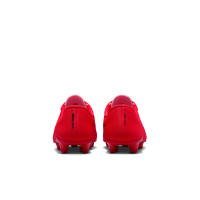 Nike Mercurial Vapor 17 Club Gras / Kunstgras Voetbalschoenen (MG) Peuters/Kleuters Felrood Zwart Goud