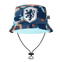 Chapeau Boonie néerlandais FC88 bleu clair bleu foncé orange
