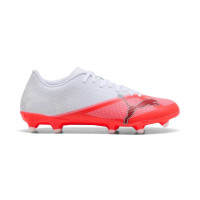 PUMA Ultra 7 Play Gazon Naturel Artificiel Chaussures de Foot (MG) Blanc Rouge Vif Noir