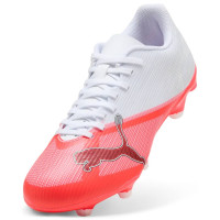PUMA Ultra 7 Play Gazon Naturel Artificiel Chaussures de Foot (MG) Blanc Rouge Vif Noir