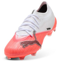 PUMA Ultra Nitro 7 Pro Gazon Naturel Chaussures de Foot (FG) Blanc Rouge Vif Noir