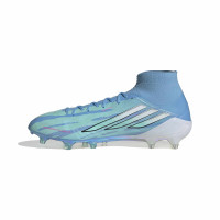 adidas F50 Sparkfusion Trinity Elite Gazon Naturel Artificiel Chaussures de Foot (MG) Femmes Rose Blanc