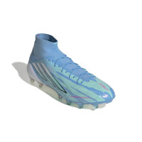 adidas F50 Sparkfusion Trinity Elite Gazon Naturel Artificiel Chaussures de Foot (MG) Femmes Rose Blanc
