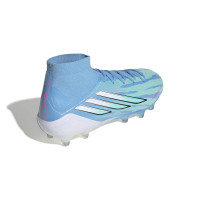 adidas F50 Sparkfusion Trinity Elite Gazon Naturel Artificiel Chaussures de Foot (MG) Femmes Rose Blanc