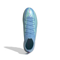 adidas F50 Sparkfusion Trinity Elite Gazon Naturel Artificiel Chaussures de Foot (MG) Femmes Rose Blanc