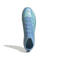 adidas F50 Sparkfusion Trinity Pro Gazon Naturel Artificiel Chaussures de Foot (MG) Femmes Bleu Bleu Vif Rose Vif