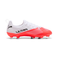 PUMA Ultra 7 Match Gras / Kunstgras Voetbalschoenen (MG) Kids Wit Felrood Zwart