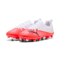 PUMA Ultra 7 Match Gras / Kunstgras Voetbalschoenen (MG) Kids Wit Felrood Zwart