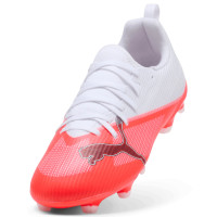 PUMA Ultra 7 Match Gras / Kunstgras Voetbalschoenen (MG) Kids Wit Felrood Zwart