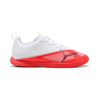 PUMA Ultra 7 Play Zaalvoetbalschoenen (IN) Kids Wit Felrood Zwart