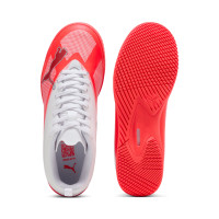 PUMA Ultra 7 Play Zaalvoetbalschoenen (IN) Kids Wit Felrood Zwart