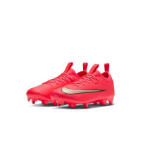 Nike Mercurial Vapor 17 Academy Gazon Naturel Gazon Artificiel Chaussures de Foot (MG) Tout-Petits Rouge Vif Noir Doré