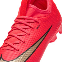 Nike Mercurial Vapor 17 Academy Gazon Naturel Gazon Artificiel Chaussures de Foot (MG) Tout-Petits Rouge Vif Noir Doré