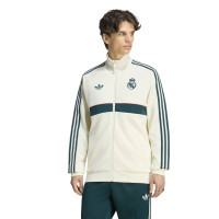 adidas Real Madrid Originals Trainingspak Full-Zip Beige Donkergroen Wit Roze