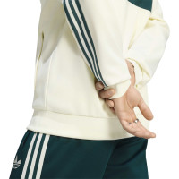 adidas Real Madrid Originals Trainingsjack Beige Donkergroen Roze