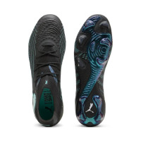 PUMA Future 9 Ultimate Gazon Naturel Chaussures de Foot (FG) Noir Intense Mint Blanc
