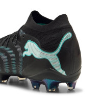 PUMA Future 9 Ultimate Gazon Naturel Chaussures de Foot (FG) Noir Intense Mint Blanc