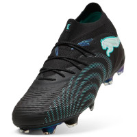 PUMA Future 9 Ultimate Gazon Naturel Chaussures de Foot (FG) Noir Intense Mint Blanc