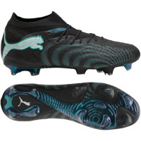 PUMA Future 9 Ultimate Gazon Naturel Chaussures de Foot (FG) Noir Intense Mint Blanc