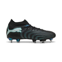 PUMA Future 9 Ultimate Crampons Vissés Chaussures de Foot (SG) Noir Intense Mint Blanc