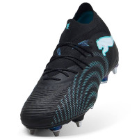 PUMA Future 9 Ultimate Crampons Vissés Chaussures de Foot (SG) Noir Intense Mint Blanc