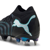 PUMA Future 9 Ultimate Crampons Vissés Chaussures de Foot (SG) Noir Intense Mint Blanc