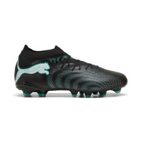 PUMA Future 9 Pro Gazon Naturel Artificiel Chaussures de Foot (MG) Noir Intense Mint Blanc