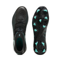 PUMA Future 9 Pro Gazon Naturel Artificiel Chaussures de Foot (MG) Noir Intense Mint Blanc