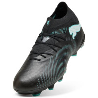 PUMA Future 9 Pro Gazon Naturel Artificiel Chaussures de Foot (MG) Noir Intense Mint Blanc