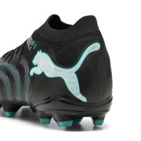 PUMA Future 9 Pro Gazon Naturel Artificiel Chaussures de Foot (MG) Noir Intense Mint Blanc