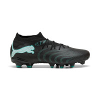 PUMA Future 9 Match Gras / Kunstgras Voetbalschoenen (MG) Zwart Intense Mint Wit