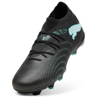PUMA Future 9 Match Gras / Kunstgras Voetbalschoenen (MG) Zwart Intense Mint Wit
