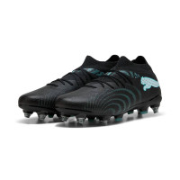 PUMA Future 9 Match Crampons Vissés Chaussures de Foot (SG) Noir Intense Mint Blanc