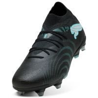 PUMA Future 9 Match Crampons Vissés Chaussures de Foot (SG) Noir Intense Mint Blanc