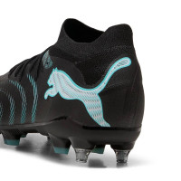 PUMA Future 9 Match Crampons Vissés Chaussures de Foot (SG) Noir Intense Mint Blanc