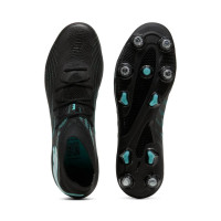 PUMA Future 9 Match Crampons Vissés Chaussures de Foot (SG) Noir Intense Mint Blanc