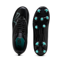 PUMA Ultra 7 Play Gras / Kunstgras Voetbalschoenen (MG) Kids Zwart Intense Mint