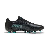 PUMA Future 9 Play Gras / Kunstgras Voetbalschoenen (MG) Zwart Intense Mint Wit
